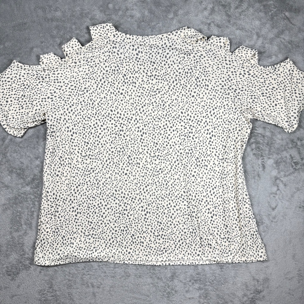 Ava James 2x Plus Size Dalmatian Dot Cold Shoulde… - image 5